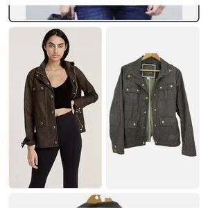 J. Crew Downtown Military Field Jacket XS Waxed